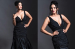 Sunny Leone dazzles in a sultry black plunge-neck gown in latest Instagram post